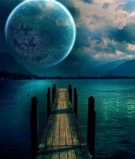 Moon and Pier